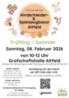 Frühlings/Sommer Vorsortierter Kinderkleider und Spielzeugbasar in Altfeld