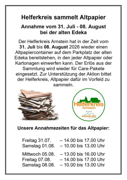 altpapiersammlung