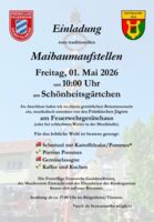 Einladung zur traditionellen Maibaum-Aufstellung