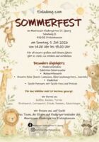 Sommerfest im Montessori-Kindergarten St. Georg Frickenhausen
