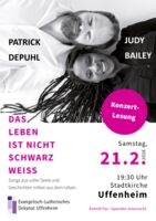 Konzertlesung mit Judy Bailey und Patrick Depuhl