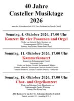 40 Jahre Casteller Musiktage 2026