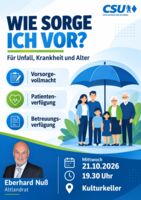 Wie sorge ich vor? Für Unfall, Krankheit und Alter.