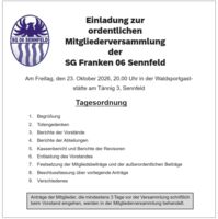 Jahreshauptversammlung