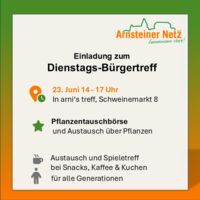 Pflanzentauschbörse beim Dienstags-Bürgertreff