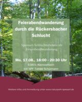Feierabendwanderung durch die Rückersbacher Schlucht