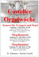 Casteller Orgelwoche 2026 - Orgelkonzert