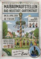 Maibaumaufstellung der Siedlergemeinschaft Gartenstadt