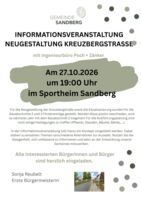 Informationsveranstaltung Neugestaltung Kreuzbergstraße
