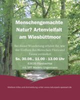 Menschengemachte Natur?  Artenvielfalt am Wiesbüttmoor