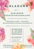 Seniorenbürgerversammlung