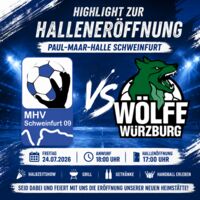 Einweihung Paul Maar Halle + Testspiel gegen Wölfe Würzburg