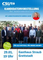 CSU Grettstadt lädt zur öffentlichen Kandidatenvorstellung ein