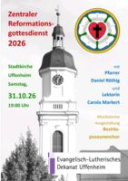 Zentraler Reformationsgottesdienst in Uffenheim