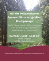 Auf der Lettgenbrunner Spessartfährte zur größten Kneippanlage