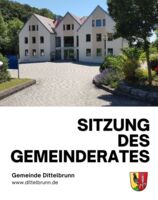 Sitzung des Gemeinderates der Gemeinde Dittelbrunn