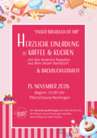 Backbuchverkauf mit Kaffee und Kuchen in Remlingen