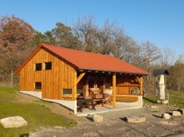 Einweihung mit Segnung der Schutzhütte in der Stettener Weinlage Roth