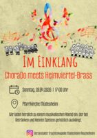 Im Einklang-Konzert von ChoraDo und HeimViertel-Brass