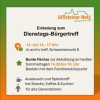 Bunte Fächer - Basteln beim Dienstags-Bürgertreff