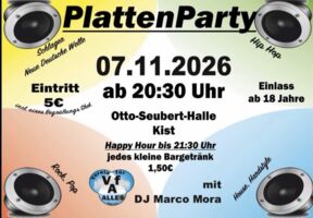 PlattenParty in Kist: Musikmix und Happy Hour